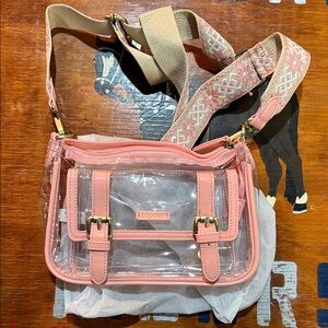 Pink Clear Crossbody Bag Ecosusi